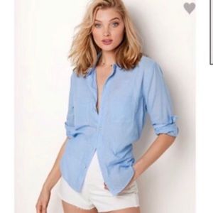 Victoria Secret Chambray Top NWT